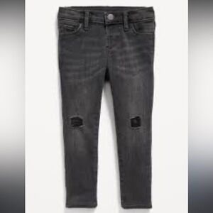 Baby Girls Infant Toddler Rockstar Skinny Jeans Black Distressed Old Navy Holes